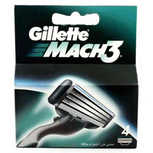 Gillette Mach3 Refill Razor Blade for Men, 4 Cartridges